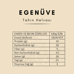 Rafine Şeker İlavesiz Helva (350 g) : Doğal Lezzet, Sağlıklı Atıştırmalık